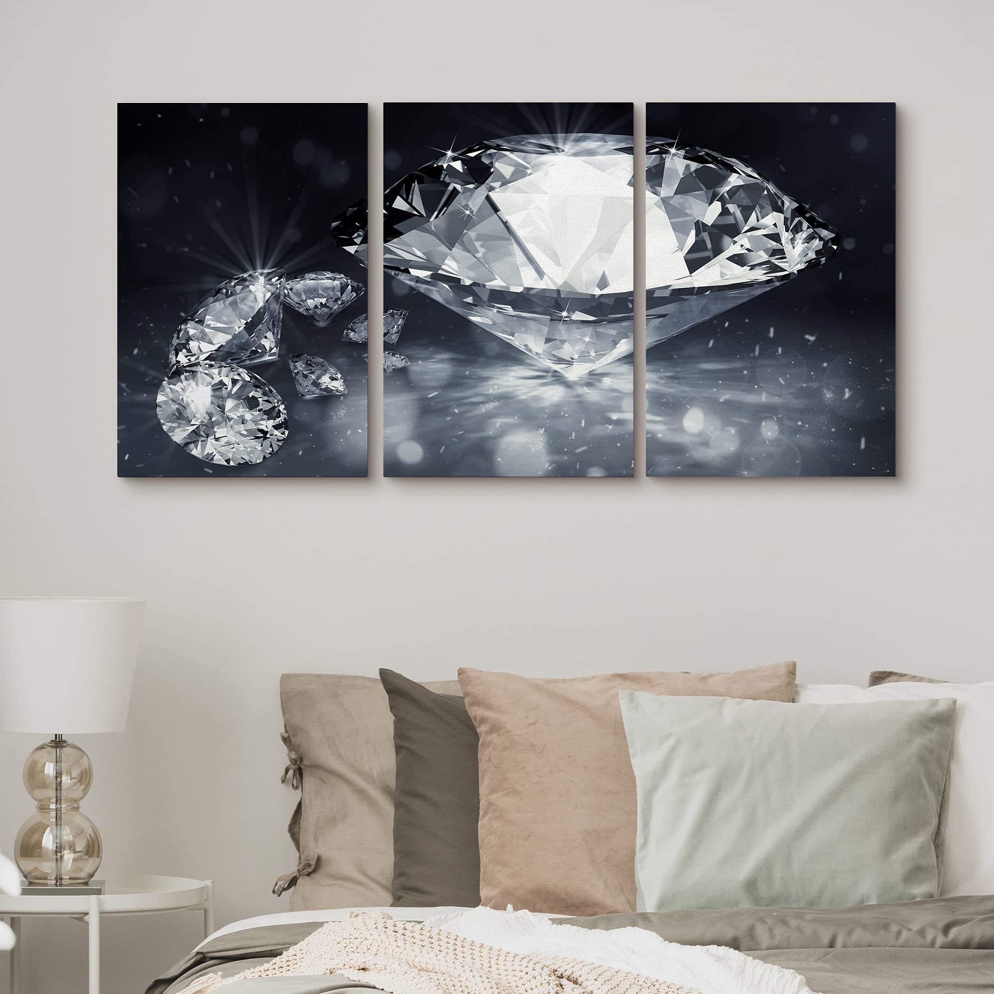 Amazon.co.jp: SIGNFORD キャンバスウォールアート 3ピース リビング